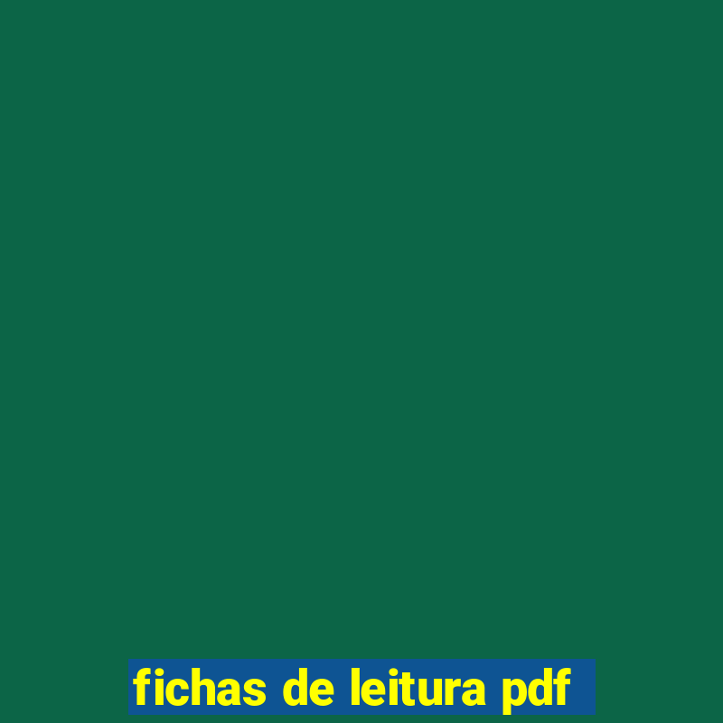 fichas de leitura pdf